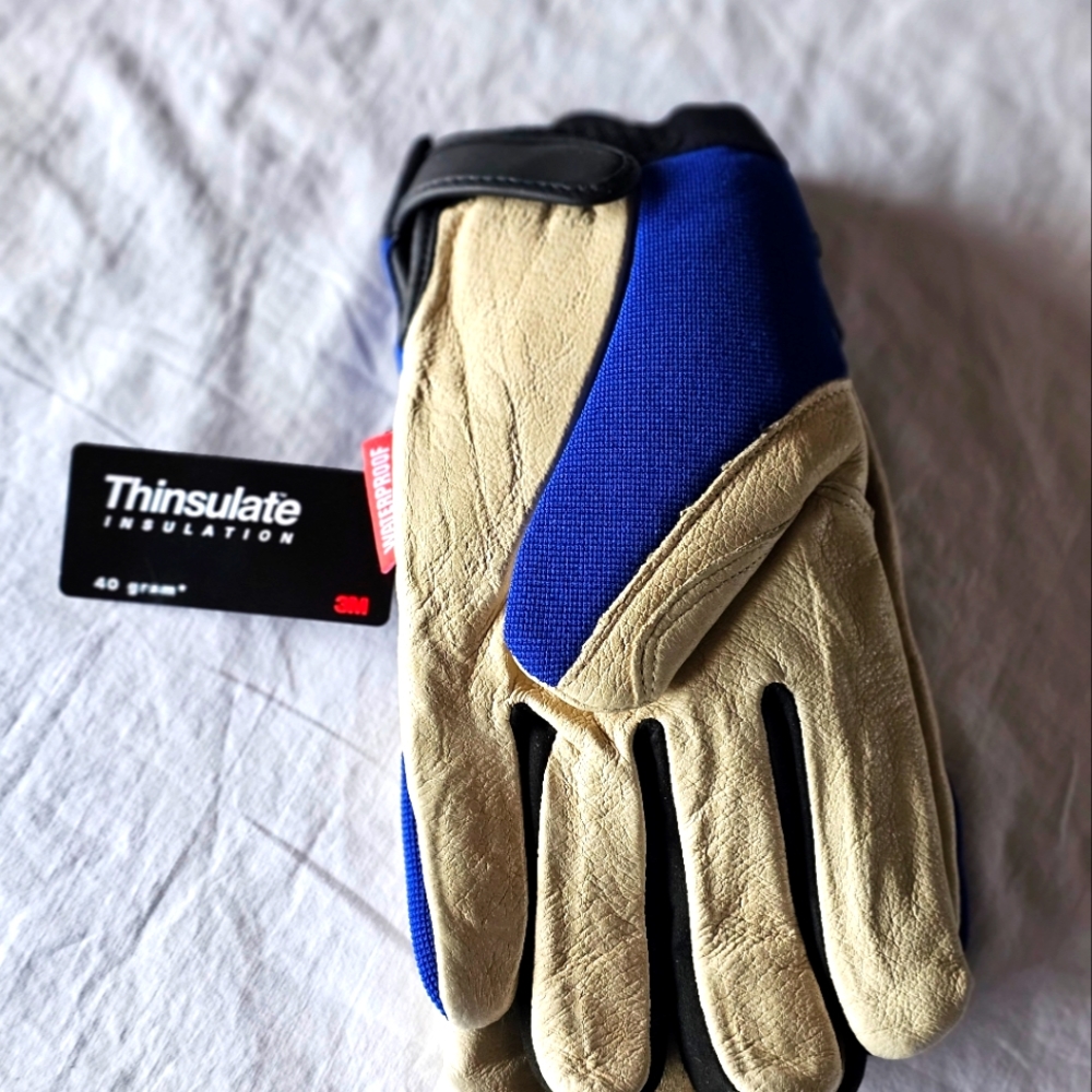 Golden stag form fitting gloves Waterproof grain pigskin